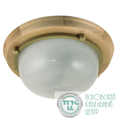 Светильник НББ 03-60-013 "Терма 1301" 1х60Вт E27 IP65 кругл. малый матов./корпус дерево липа (инд. упак.) Элетех 1005501030