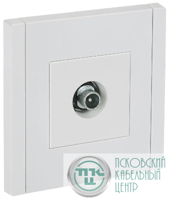 Розетка TV проходная FORTE&PIANO FP229 бел. IEK FP-A10-P-K01