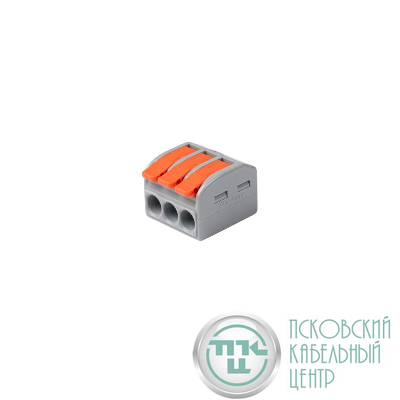 Клемма монтажная СМК PTC-3P 463 BL/3 450В 41А 0.5-6.0кв.мм (уп.3шт) JazzWay 5073845