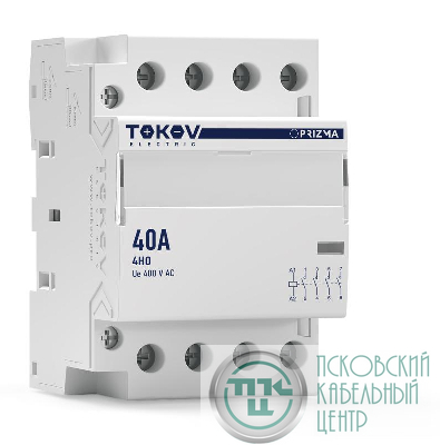 Контактор модульный 54мм 40А 230В АС 4НО PRIZMA TOKOV ELECTRIC TKE-PZ-MC-3-40-230-40