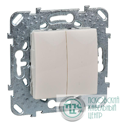 Механизм выключателя 2-кл. СП UNICA 10А IP20 беж. SchE MGU5.211.25ZD