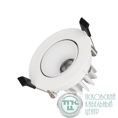 Светильник светодиодный MS-FORECAST-BUILT-TURN-R82-8W Day4000 (WH-WH 32 deg 230В) IP20 металл Arlight 037186(1)