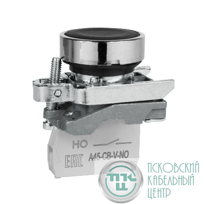 Кнопка OptiSignal D22 C4-P-210 черн. металл 1НО XB4BA21 КЭАЗ 332166