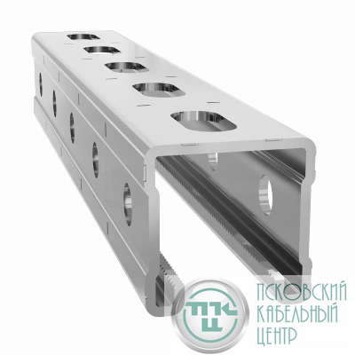Профиль Strut С-образный перфорир. 41х41 L3000 1.5мм TOKOV ELECTRIC TKE-STP-41-41-1.5-3000