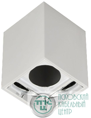 Светильник 4112 накладной поворотный GU10 бел./хром пласт. IEK LT-UPB0-4112-GU10-1-K23