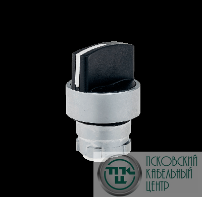 Головка переключателя короткая ручка 2 полож. фикс. мет. MTB2-BD2 черн. ОВЕН 43239