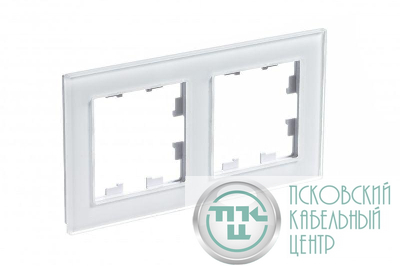 Рамка 2-м AtlasDesign Nature стекло бел. SE ATN320102