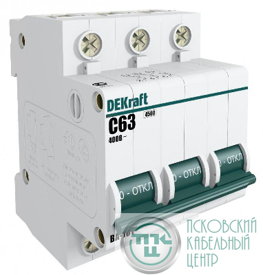 Выключатель автоматический модульный 3п C 3А 4.5кА ВА-101 SchE 11075DEK