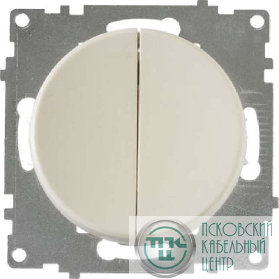 Выключатель 2-кл. СП Florence 10А IP20 механизм беж. (1E31501301) OneKeyElectro 2172799