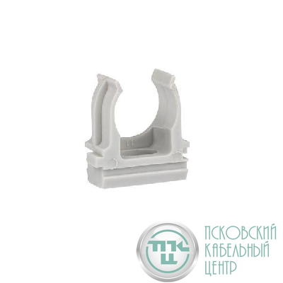 Держатель для труб (клипса) для ручного монтажа d25мм черн. Plast (уп.10шт) EKF derj-z-25sb
