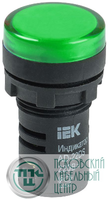 Лампа светосигнальная AD22DS d22мм 230В AC/DC зел. KARAT IEK BLS10-ADDS-230-K06