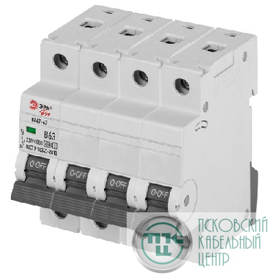 Выключатель автоматический 4п C 25А 4.5кА ВА47-63 PRO ЭРА Б0059444
