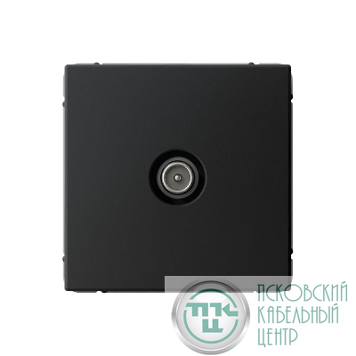 Розетка телевизионная оконечная TV ArtGallery 1дБ механизм карбон SE GAL001091