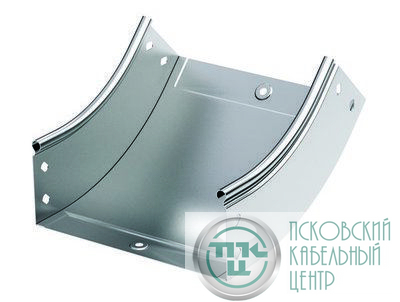 Угол для лотка вертикальный внутренний 45град. 400х50 CS 45 в компл. с крепежн. элемент. цинк-ламель DKC 36726KZL