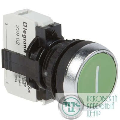 Кнопка НЗ в сборе с маркир. "I" Osmoz красн. Leg 023709