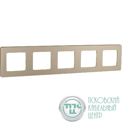 Рамка 5-м Inspiria шампань IEK 673978