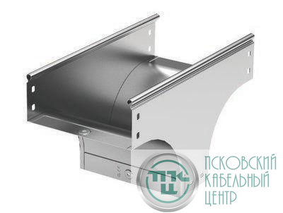 Ответвитель для лотка Т-образ. верт. TD осн. 100 H100 в комплекте с крепеж. эл. гор. оцинк DKC 37112KHDZ