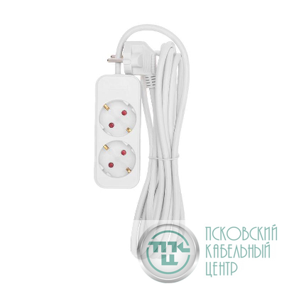 Удлинитель 2х3м с заземл. STANDARD 3х1кв.мм бел. Rexant 13-4004