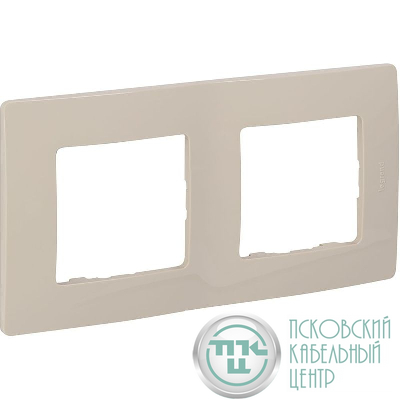 Рамка 2-м СП Etika IP20 сл. кость IEK 672512