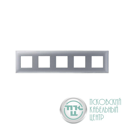 Рамка 5-м 10мод. Avanti "Закаленная сталь" DKC 4404900