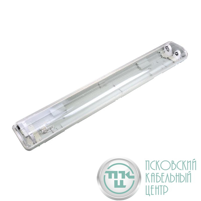 Светильник линейный ULW-T42A T8х2/L66 IP65 WHITE накладной без лампы цоколь G13 под LED лампу Т8 (ЛПО 2х18) Uniel UL-00006462