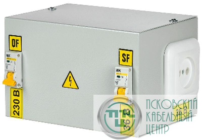 Ящик с понижающим трансформатором ЯТП 0.25 230/36В (2 авт. выкл.) 36 УХЛ4 IP30 IEK MTT12-036-0250