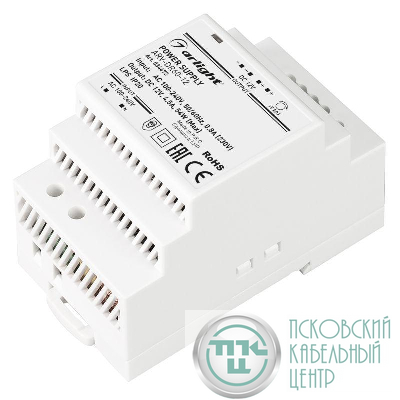 Блок питания ARV-DR60-12 12В 4.5А 54Вт IP20 DIN-рейка Arlight 034672