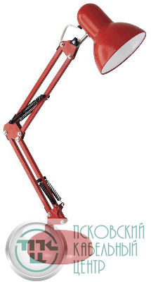 Светильник настольный UF-313 С04 230В 60Вт красн. Ultraflash 14414