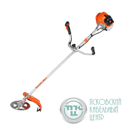 Триммер бензиновый PT 555 XT (1+1) 52сс 3.0 л.с. катушка Comfort с быстрой заправкой 3-х лопастной и 40-зубый диск жесткий цельный кованый вал "велосипедная" рукоятка фирменный ранцевый плечевой ремень PATRIOT 250106231