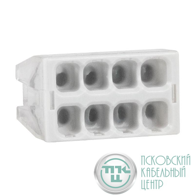 Клемма строительно-монтажная OptiKit СМК 2273-248 (с пастой) 8 отверстий 0.5-2.5кв.мм КЭАЗ 351065