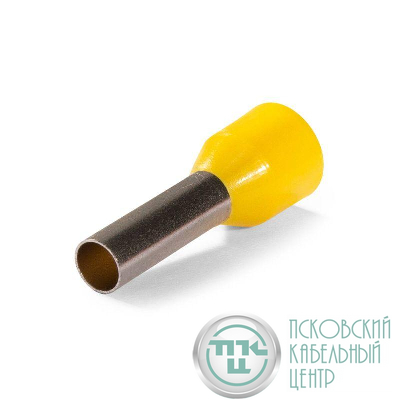 Наконечник штыревой втулочный изолированный НШВИ 6.0-12 ЕВРО желт. КВТ 103206