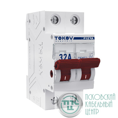 Выключатель нагрузки модульный 2п 32А PRIZMA TOKOV ELECTRIC TKE-PZ60-MDSI-2-32