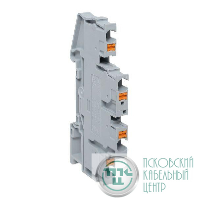 Колодка клеммная пружинная двухуровневая 4 Push-in сер. EKF PIT-4-double