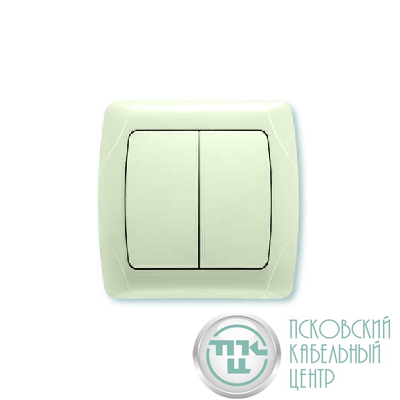 Выключатель 2-кл. СП Carmen 10А IP20 крем. Vi-ko 90562002