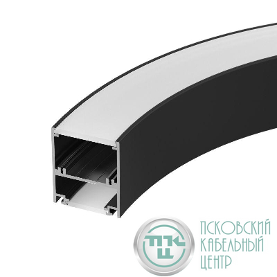Профиль SL-ARC-5060-D1500-A90 BLACK (дуга 1 из 4) алюм. Arlight 029270
