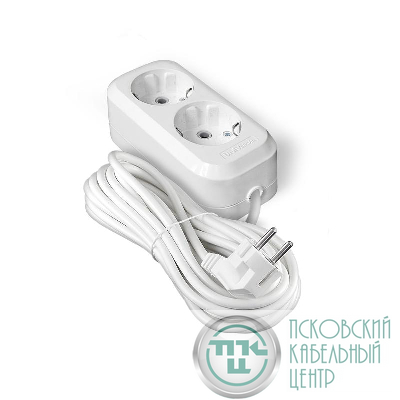 Удлинитель 2х7м с заземл. IP20 Е-302А ПВС 3х1.5 Universal 1720