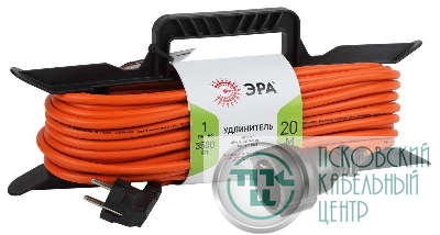 Удлинитель-шнур на рамке 1х20м с заземл. 16А IP20 UFx-1e-3х1.5-20m ПВС 3х1.5 Эра Б0046829