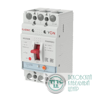 Выключатель автоматический MGS125 3P 50.4-63А 18кА YON MGS125B-3TAMF0063