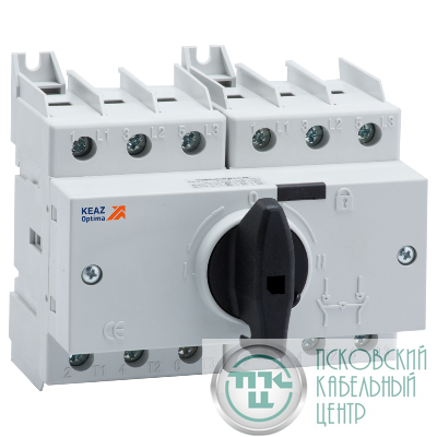 Выключатель-разъединитель реверсивный 3п 100А OptiSwitch DI-100-3C КЭАЗ 332083
