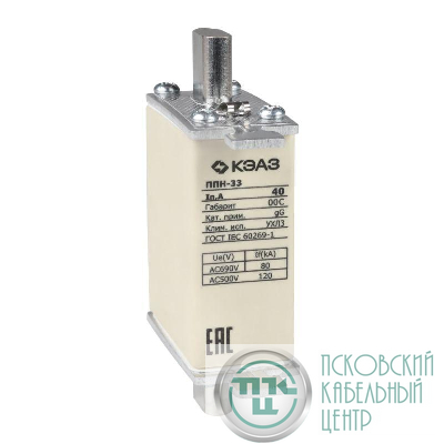 Вставка плавкая ППН 33 32А X3 габарит 00С УХЛ3 КЭАЗ 111365