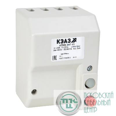 Выключатель автоматический 6.3А 10Iн АП50Б 3МТ У3 400В AC КЭАЗ 107290