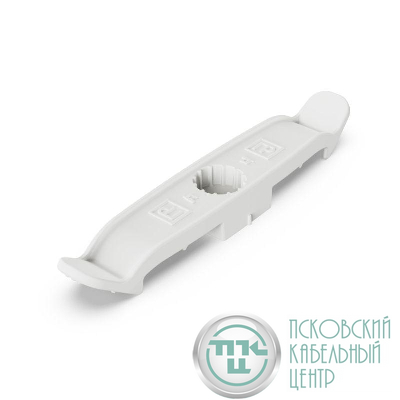 Держатель плоского кабеля двусторонний для прямого монтажа на 4 места бел. (уп.20шт) Промрукав PR13.02558