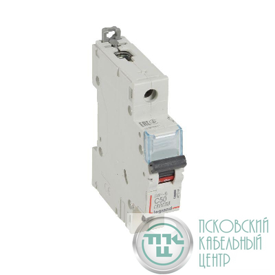 Выключатель автоматический модульный 1п C 50А 6кА DX3-E 6000 1мод. 230/400В Leg 407268