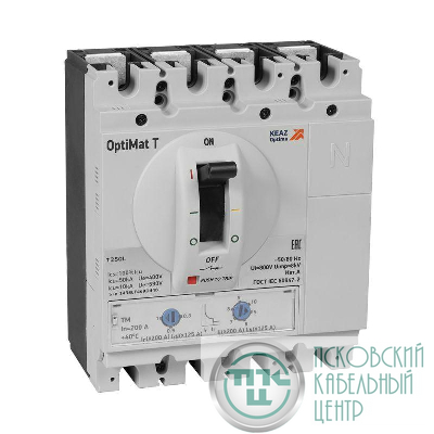 Выключатель автоматический на напряжение до 1000VAC OptiMat T250M-HV TM 250A 3P КЭАЗ 356942