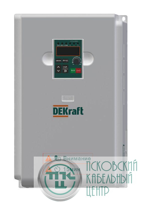 Преобразователь частоты DEKV060-11/15кВт 3 фазы 380В с торм. модулем DEKraft DEKV060G011P015T4B