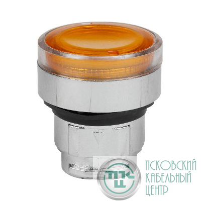 Головка кнопки OptiSignal D22 A4-PL-5 с подсветкой желт. металл ZB4BW353 КЭАЗ 332259