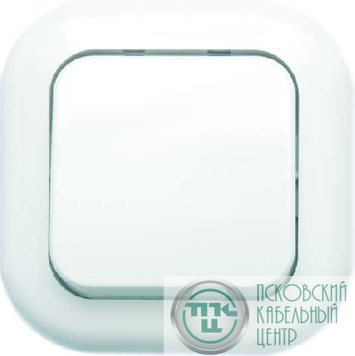 Выключатель 1-кл. 1п 2мод. СП Валентина 6А IP20 С16-040 бел. Кунцево 7643