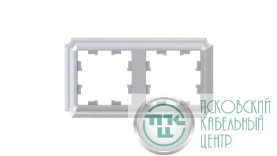 Рамка 2-м AtlasDesign Antique универс. алюм. SE ATN100302