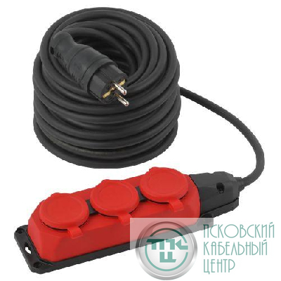 Удлинитель 3х30м с заземл. IP44 КГ 3х1.5 каучук UK-3e-3x1.5-30m-IP44(KG) Эра Б0057582