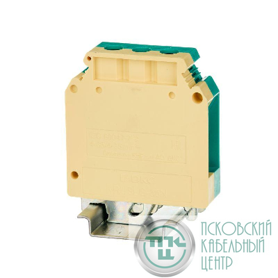 Клемма заземления винтовой зажим 2 точки подключения 35кв.мм DKC KRUSLG-35N